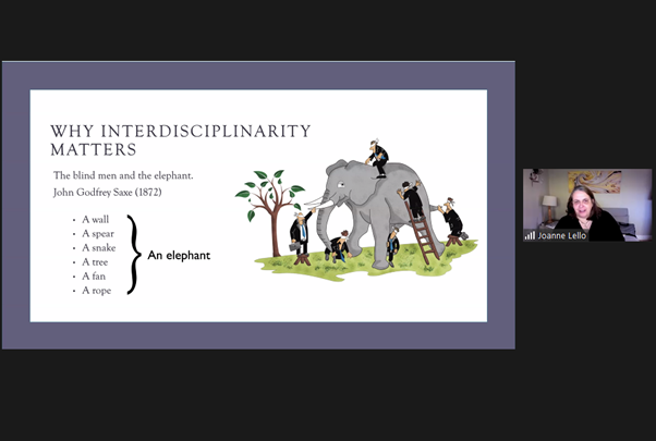 We’re live! Dr <a href="/KingfisherMac/">dr_macbride</a> &amp; Prof Joanne Lello have opened the #PlanetaryHealth event highlighting the importance of connecting research from across social, environmental, medical &amp; humanities in order to search for solutions to the climate &amp; wider planetary health challenges
