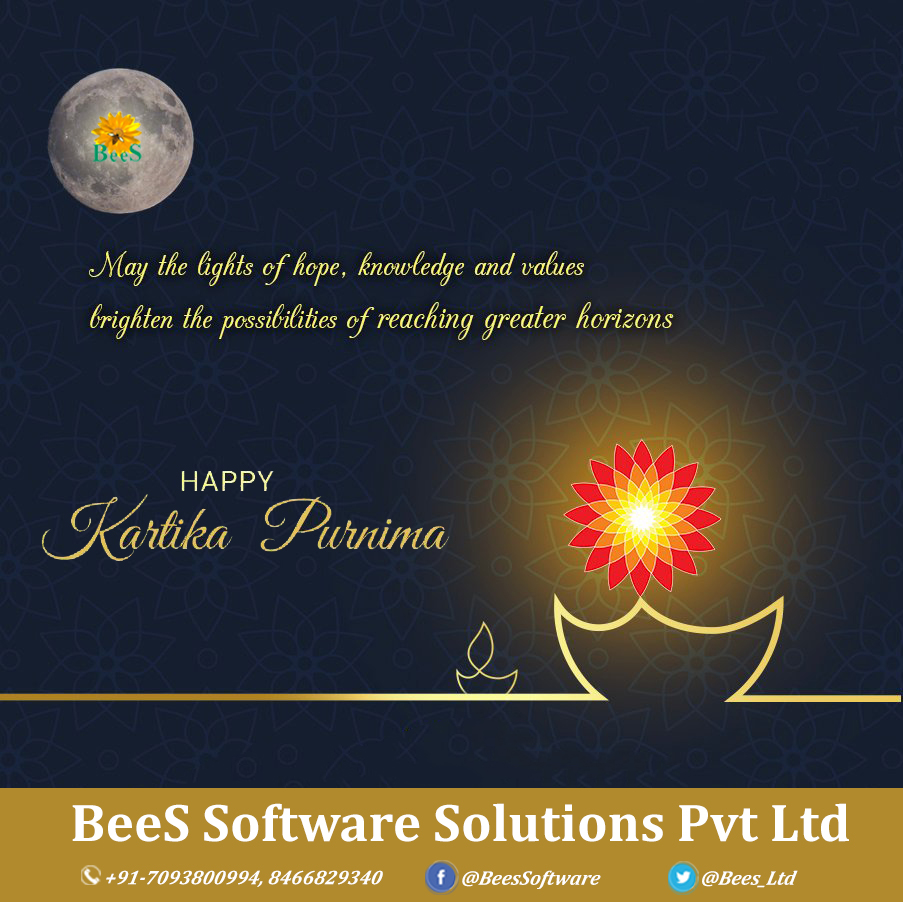 bees_ltd's tweet image. #Kartik_Purnima is a sacred day celebrated on the full moon day of Kartik month.  It is believed that worshipping Lord Vishnu on this day can benefit immense fortune. #BeeS_Software  wishes you all happiness, peace &amp;amp; prosperity!!