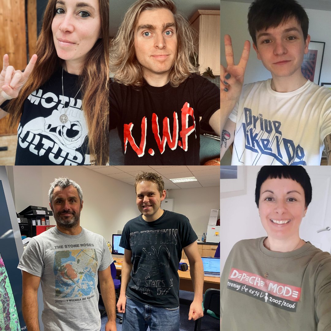 IdennaCreative's tweet image. One of our favourite days of the year has rolled around again as Team Idenna rock their finest merch for @BBC6Music’s #TShirtDay 🤘

Catch us representing Depeche Mode, Led Zeppelin, The Stone Roses, The 1975, N.W.A and local legends Mother Vulture all day long! 🎸