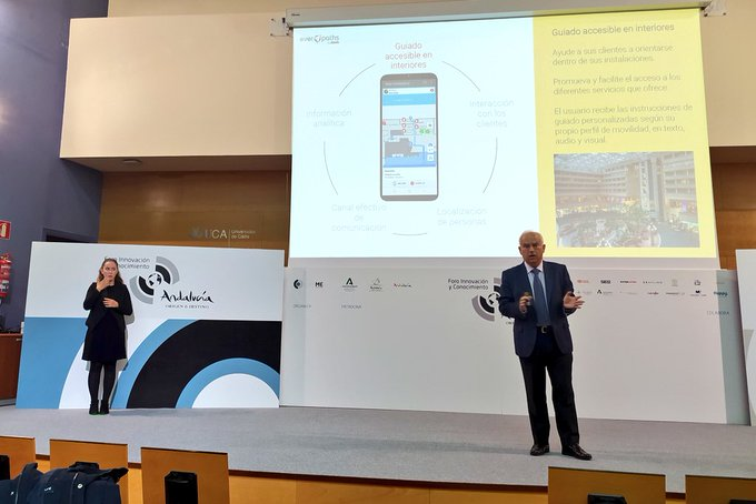mgm_ITSOFT's tweet photo. Magnífica jornada en Foro #TurismoAccesible de  @_LABME, donde presentamos #Everpaths como herramienta para mejorar la accesibilidad en infraestructuras turísticas, y también de conversar con @JuanMarin_Cs  y con Ana María García López, DG de #Innovación @TurismoAND https://t.co/w0XxDu2mDn