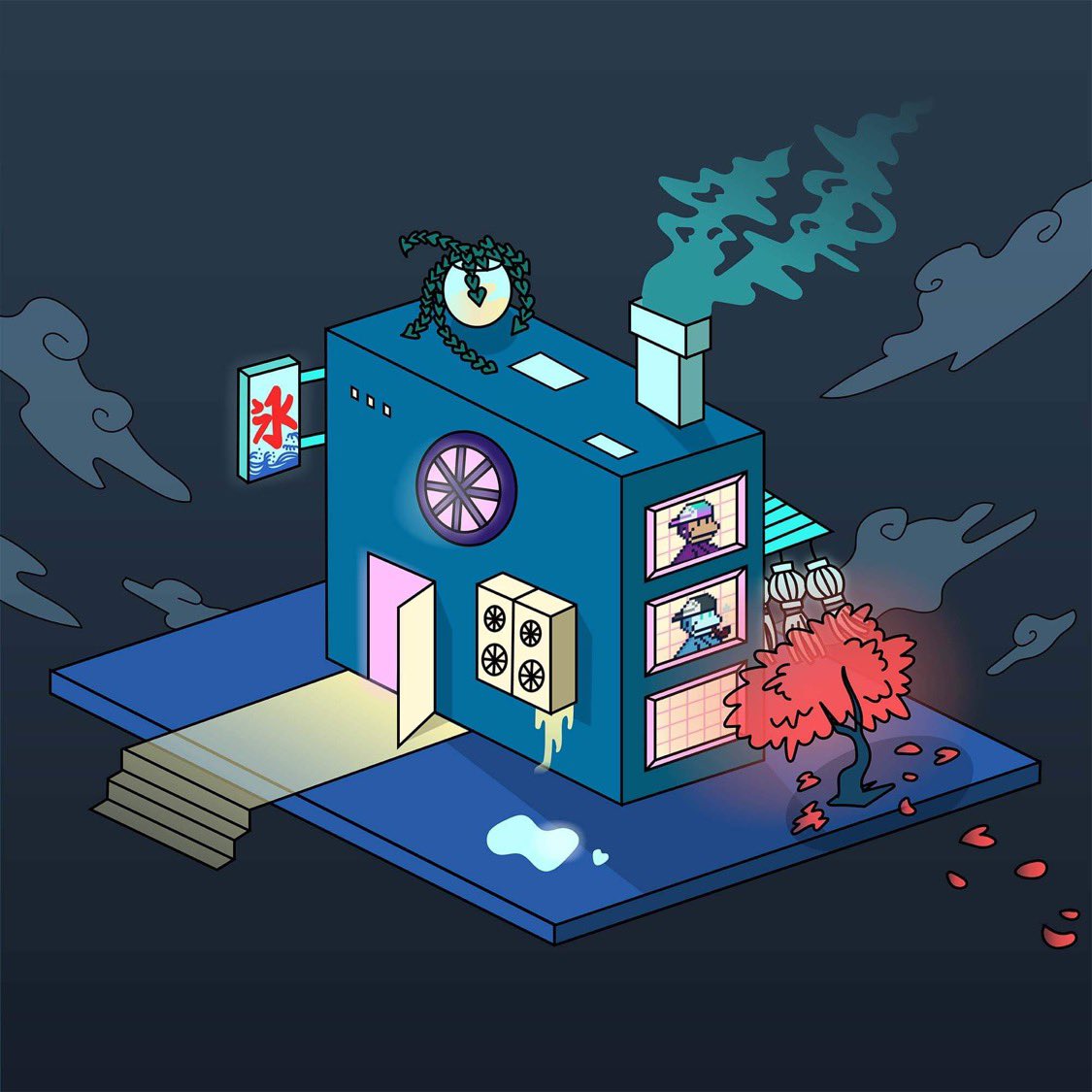 CryptoCribs_NFT's tweet photo. An OG mentioned that they found us bc we were followed by @IcedKnife and @SOLBigBrain 👀

First NFT project to promise a customizable cross-chain NFT gallery? 

Probably nothing. https://t.co/VJrFUPLErb