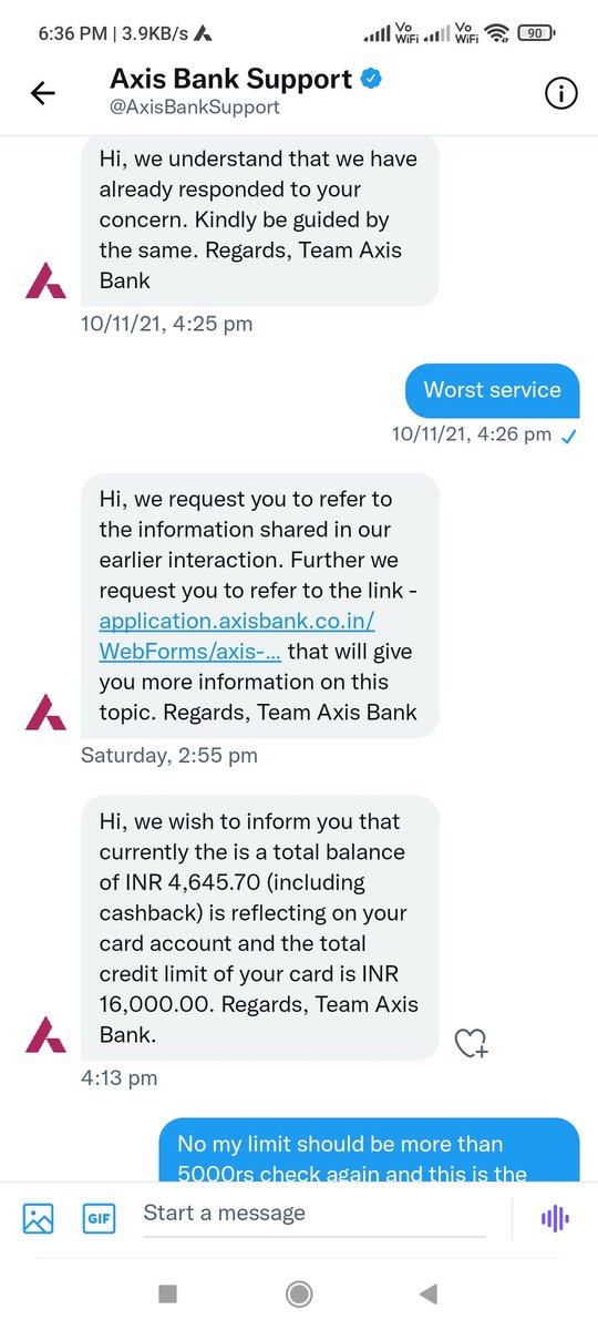 SonuSelfish's tweet image. Worst thing in axis Bank no executive know how to calculate credit card limit they are replying after seeing outstanding amount #worstbank @AxisBank @AxisBankSupport #axisworst #axisfraud #axisscam