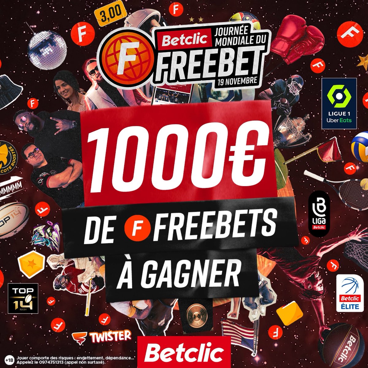ActuFoot_'s tweet photo. Pour la #JournéeMondialeDuFreebet chez @Betclic, on vous fait gagner 10 x 100€ de freebets ! 🤑🎁
 
Pour participer :
🔄 RT + FOLLOW @Betclic + @ActuFoot_ 
🖊Commente avec le hashtag #JournéeMondialeDuFreebet
 
Bonne chance à tous ! 🍀
(Tirage au sort lundi) https://t.co/XlWnacwwwy