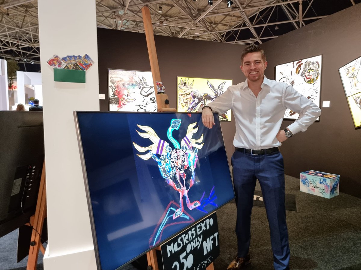 dutch_nft's tweet photo. We are very happy that despite the COVID-measures the @mastersexpo is still going through. Meet us at the MilanTheArtist stall, where we can tell you everything about the ‘Masters Only’ Chimaeras by MilanTheArtist series.
.
#nft #mstrs #mastersofLXRY #mastersexpo21 #masters2021 https://t.co/O8y32S7wxv