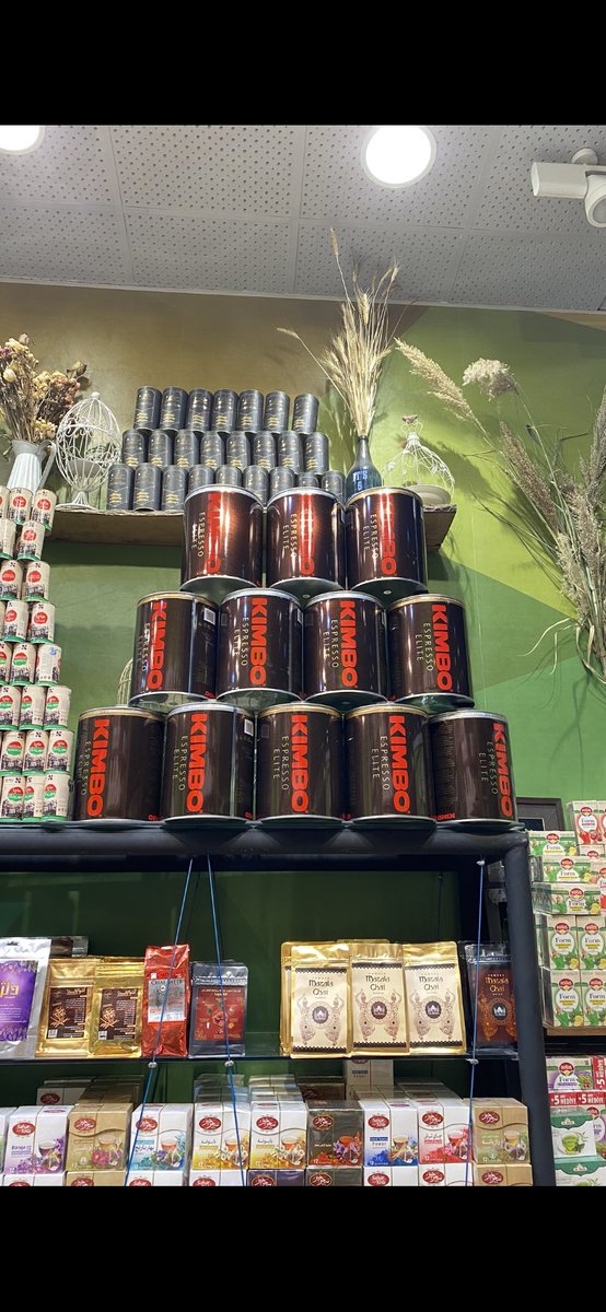 frank_mollen's tweet photo. Anyone for coffee? These tins in a #Tehrani shop will keep you awake for a year ... https://t.co/3Mj8Fggk6Z