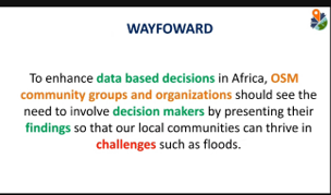 Crowd2Map's tweet photo. Great session on links between flooding, waste and disease from @youthmapper ambassador Erick Tamba at #SOTMAfrica2021 - very interested to replicate this in other areas of #Tanzania https://t.co/vv67xML7Rm