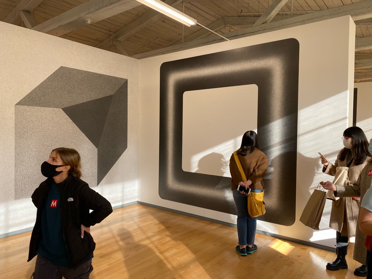 WestoverArts's tweet photo. Art/WISE Computer Generated Art class on a field trip to MassMOCA to see the works of Sol LeWitt and James Turrell. First field trip since pre-pandemic. Amazing day with intelligent, interested, and appreciative students! #WestoverArts #WestoverArtist #WestoverIntellectual https://t.co/BorLa9jMyF