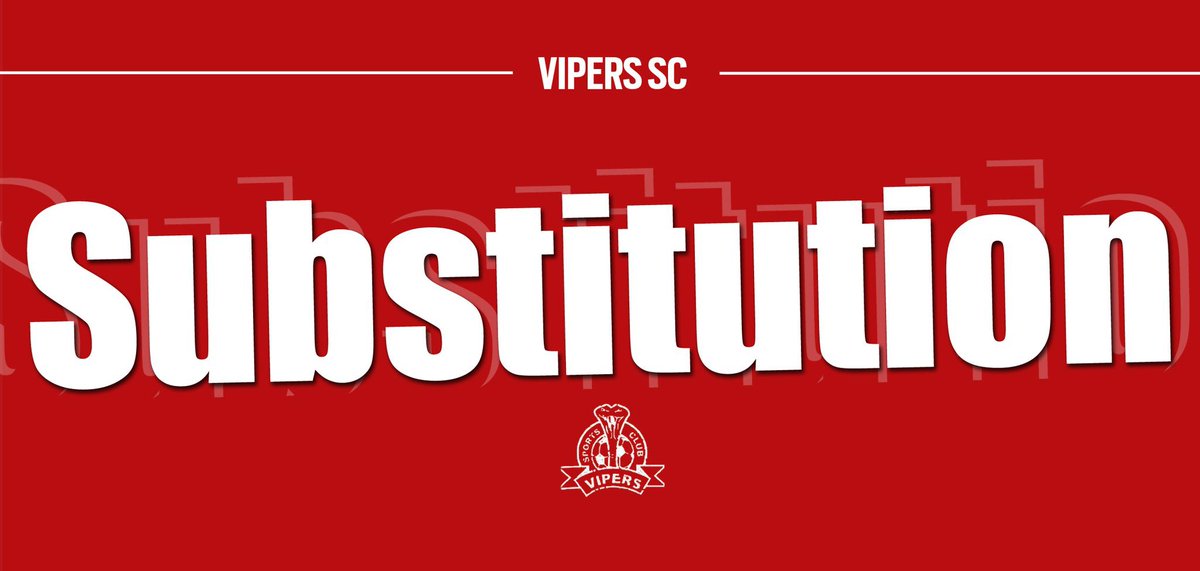 VipersSC's tweet photo. 🔄 | Fresh legs in the middle of the park! 

⤴️ Paul Mucureezi

⤵️ Bright Anukani

[0-1] 60' | #MBRAVIP | #VenomsUpdates | #OneTeamOneDream https://t.co/zhtmqHXcAn