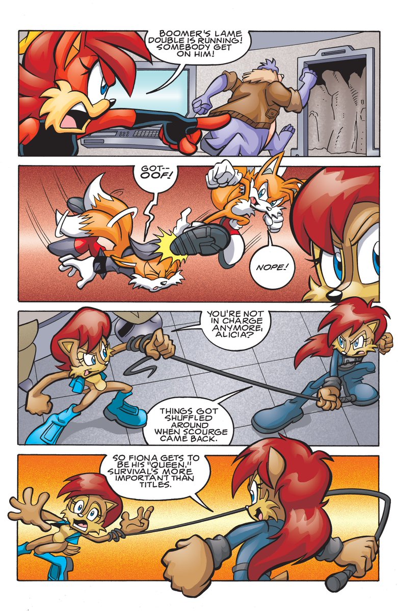 From Issue 190
#ArchieSonic #SonicTheHedgehog #Sonic #SonicComic #SonicComics #SonicArchie #FionaFox #SallyAcorn #AliciaAcorn #Tails #MilesTailsPrower #TailsTheFox #RotorWalrus #SuppressionSquad #MilesPrower