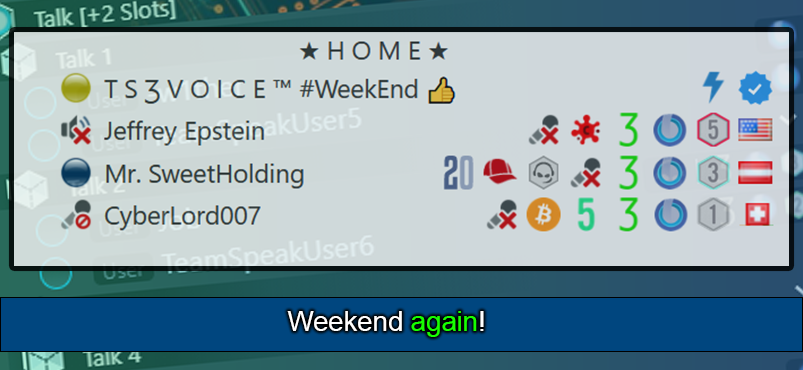 TS3Voice's tweet photo. It's weekend, if you still didn't notice that. 🎉 https://t.co/WiwAHqlHDg