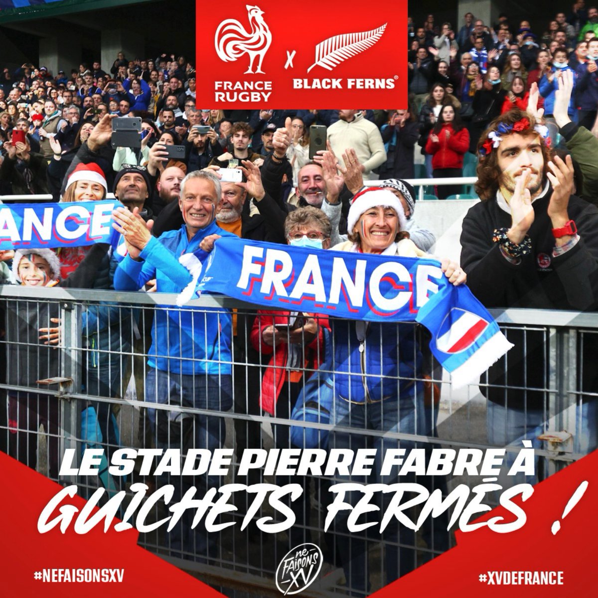 FranceRugby's tweet photo. 🚨 GUICHETS FERMÉS 🚨

Le Stade Pierre Fabre de Castres est complet pour demain ! Merci de votre soutien et à demain pour encourager les Bleues 💪🇫🇷

#XVdeFrance #XVdeFrance https://t.co/D5TdTfsLSr