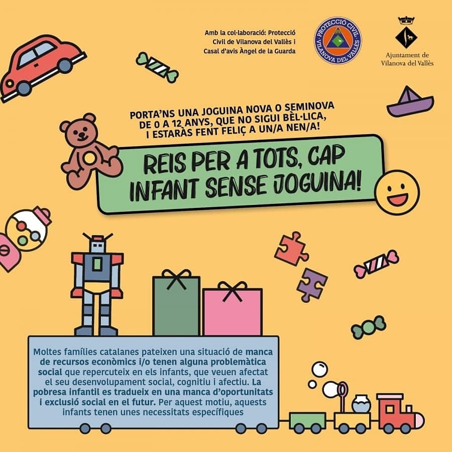 pcvilanova's tweet photo. ⚠️Començem la campanya ‘Cap infant sense joguina’❗⚠️
Per infants de 0️⃣a1️⃣2️⃣ anys.
✅La recollida serà els diumenges següents:
➡️Diumenge 2️⃣1️⃣
➡️Diumenge 2️⃣8️⃣
➡️Diumenge 0️⃣5️⃣
➡️Diumenge 1️⃣2️⃣
a la seu de 🚨Protecció Civil📌 (Passeig del Sorral, 1) de 10 a 13 hores. https://t.co/Gb8Rxxg48E