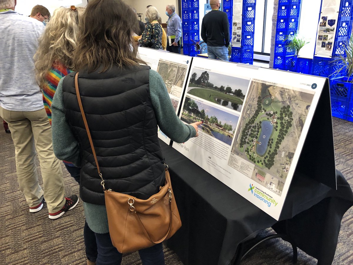 Trees_Forever's tweet photo. Inspiring content so far at the #ILRCelebration in Ames! Keynote speakers James and Deb Fallows discussed their experiences visiting small towns throughout America and Community Visioning towns are sharing their project and concept design boards. https://t.co/l5qNUDSUTm