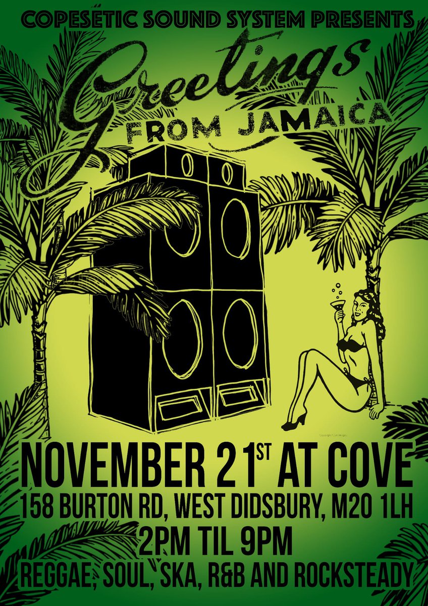 Hey it's the weekend! This Sunday come and chill to some prime vintage reggae cuts at <a href="/CoveDidsbury/">Cove Didsbury🍹0161 2585332</a> 2 - 9pm free entry #Didsbury #manchester #reggae