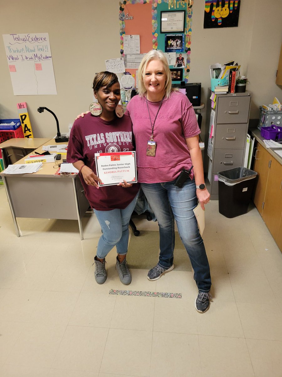 RodeoPalms's tweet image. Shout out to our staff Outstanding Razorbacks!! Mrs. Muegge, Mrs. Brown, Mr. Kreft and Mrs. Pattum!! #beststaff #RazorbackPride