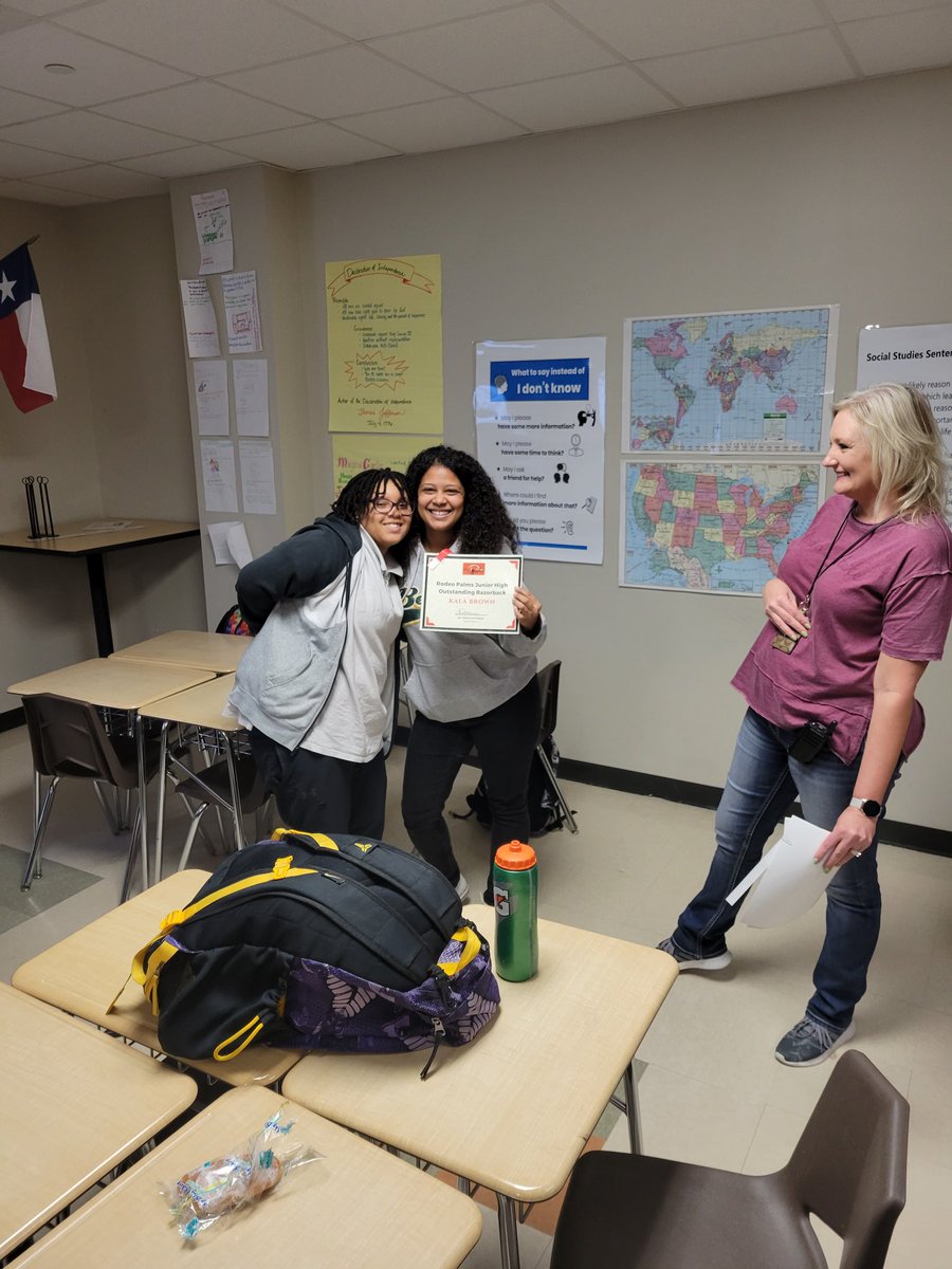 RodeoPalms's tweet image. Shout out to our staff Outstanding Razorbacks!! Mrs. Muegge, Mrs. Brown, Mr. Kreft and Mrs. Pattum!! #beststaff #RazorbackPride