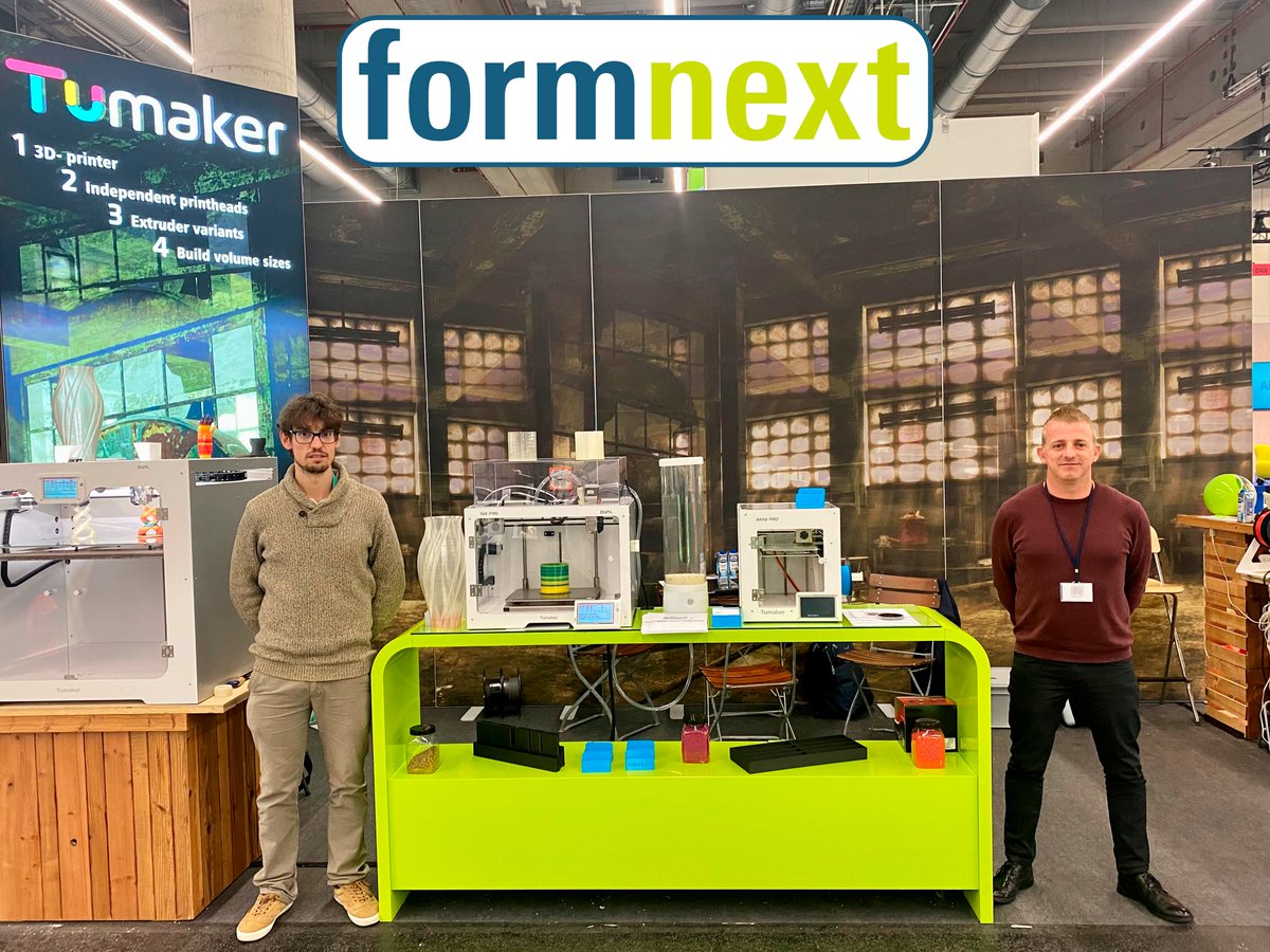 We closed the last day of @formnext_expo on a high note. ✅

Thank you to everyone who visited us at our stand.

We continue to expand. Taking @Tumakers technology all over the world.

tumaker.com/en/

Let's continue!

#3Dprinting #Tumaker #3Dinnovation #Formnext #3Dprint