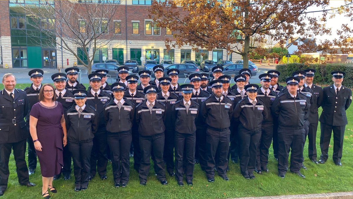 NYP_Training's tweet photo. Congratulations to PCDA Cohort 2/21 on their Pass Out today.  All ready for the next phase of their training with the PDU. Well done everyone! @NYorksPolice @OUPolicing #PCDA https://t.co/jfjdbEWJvV