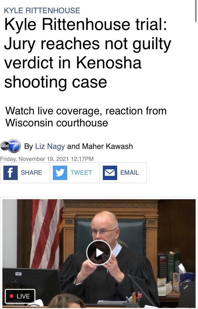 #Breaking: The jury in the Kyle Rittenhouse trial has reached a not guilty verdict on five charges against the Antioch, Illinois teen on their fourth day of deliberations.

#kylerittenhousetrial #kylerittenhouse
