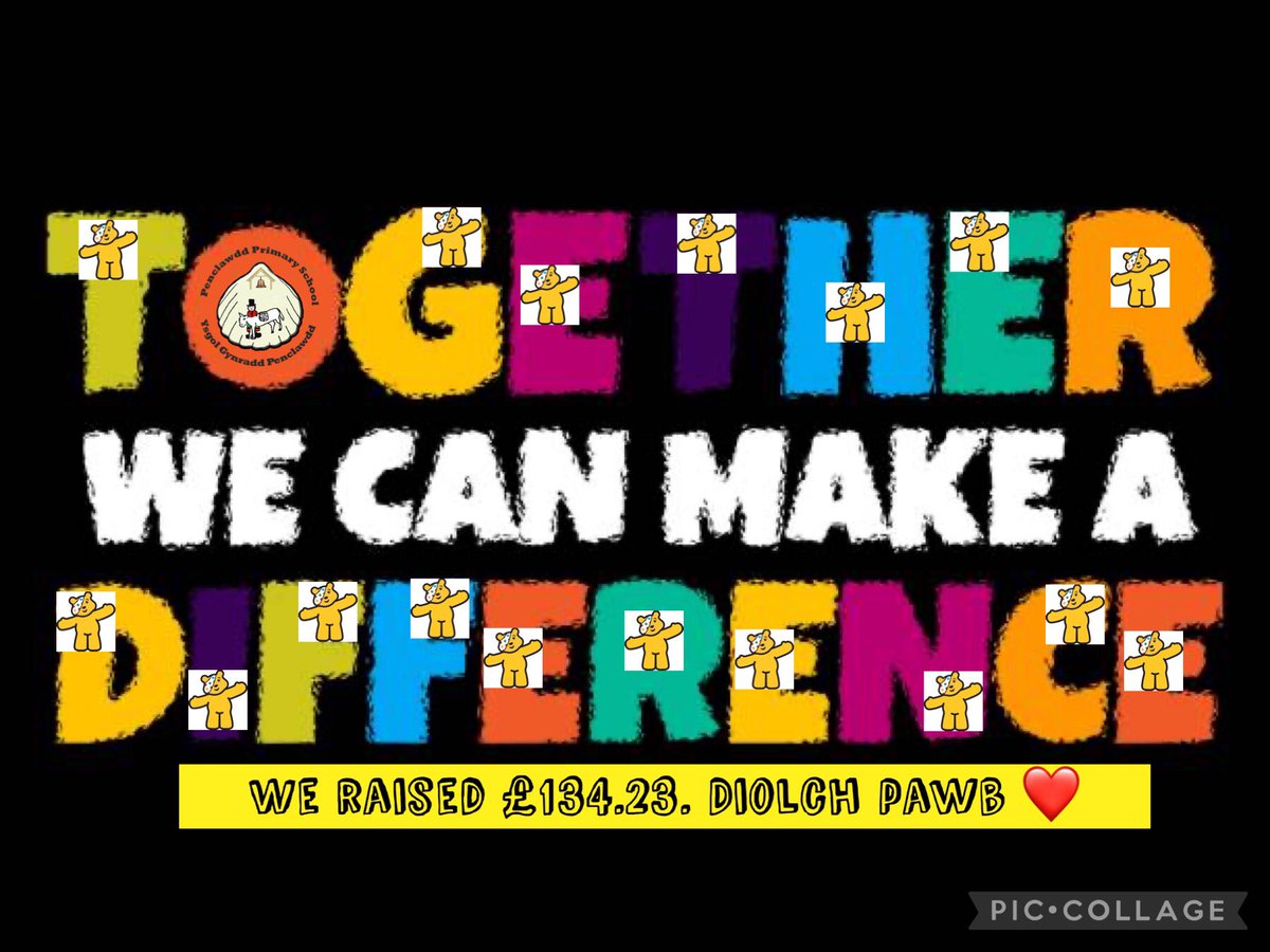 Penclawdd's tweet photo. A big thank you to all our parents/guardians for your generosity and super effort for ‘PJ day’! #ChildreninNeed #Pencomm #PencEIC #TogetherWeCan https://t.co/5cuxOXwMRZ