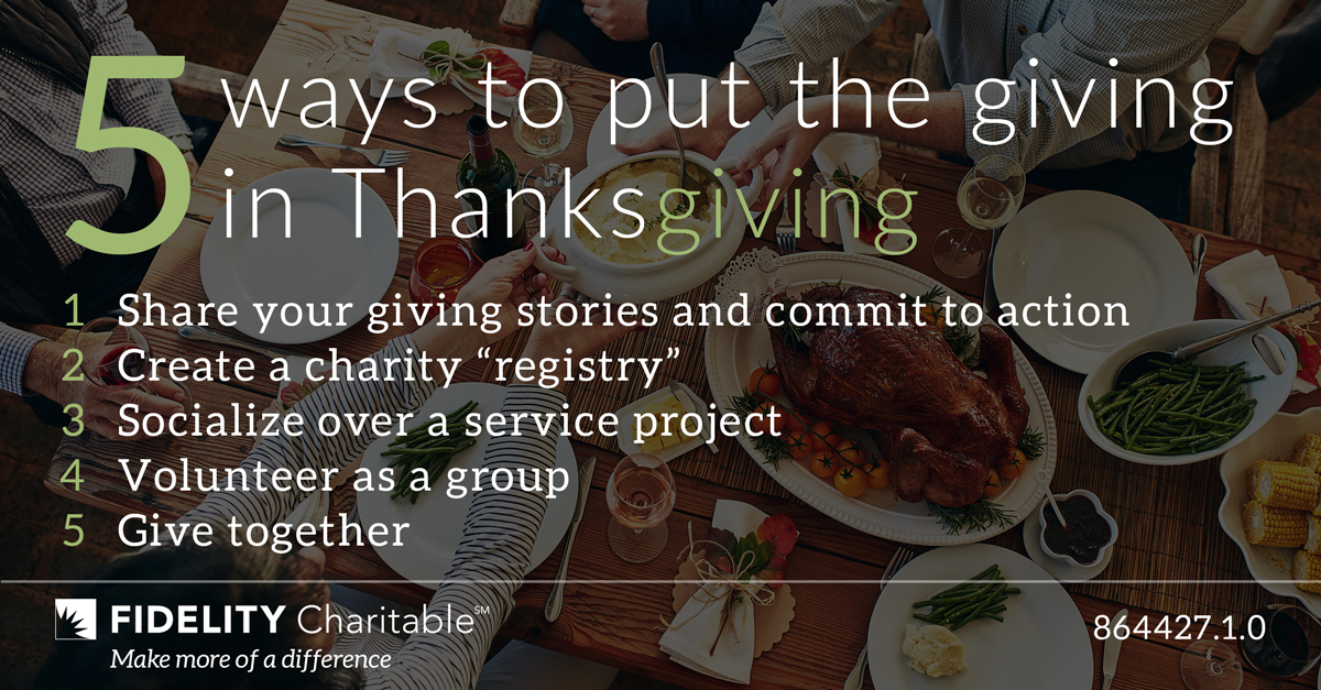 FidelityChrtbl's tweet photo. Love all of these ideas so far! Did you know people who grew up in families with strong giving traditions are more likely to consider themselves to be happy today? We’ve got a few ideas to help start yours: https://t.co/PwB4T4HnlJ #YearEndGiving 🦃 https://t.co/5duV5TclrB