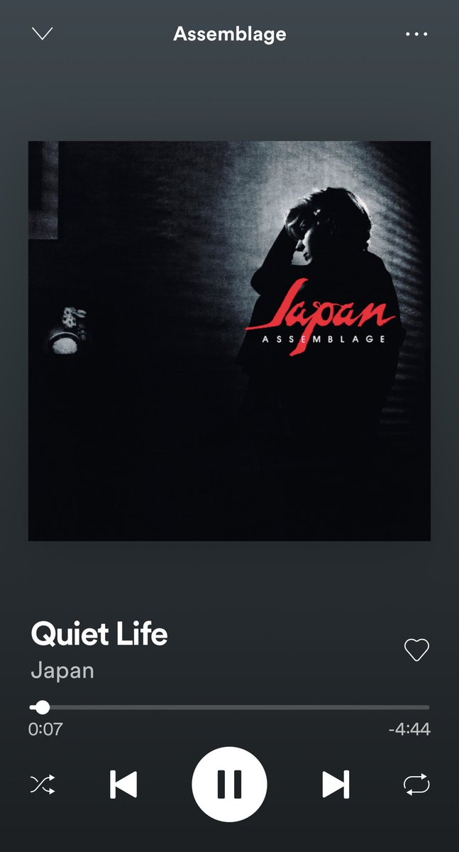 marka999's tweet photo. “ . . . . as you turn to leave, never looking back, will you think of me . . . . ”
Quiet Life
Japan
@davidsylvian58
#SongOfTheDayMA
#day597 https://t.co/cXhEIo7y8E