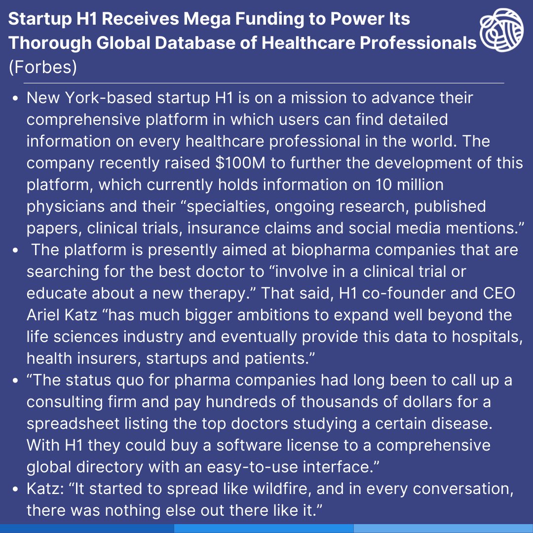 untanglehealth's tweet image. What action in #healthcare and #technology should you be keeping up with? Untangle Health has you covered. This week’s happenings cover @JNJNews, @h1healthcare, @pfizer and more.