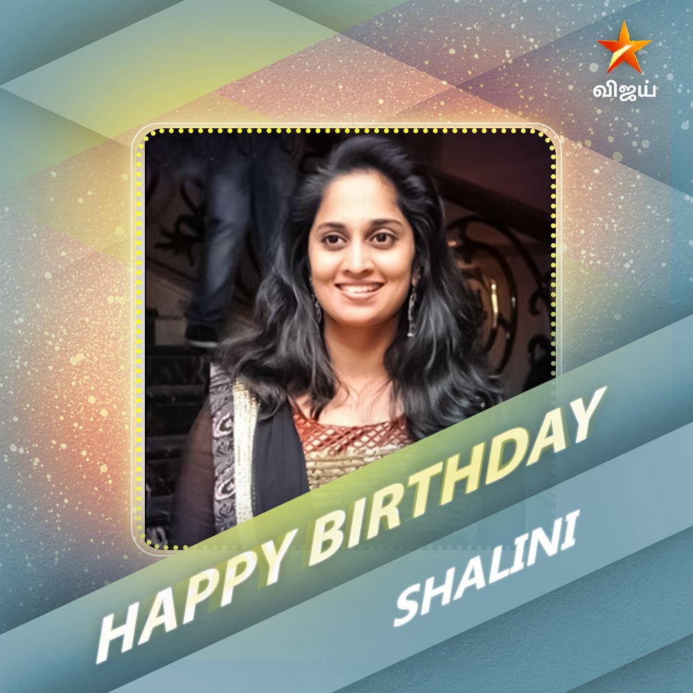 vijaytelevision's tweet photo. #HappyBirthdayMrsThala! 😊 https://t.co/Z5WcseZjwZ
