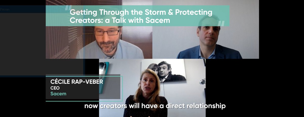 A7exandr3's tweet photo. "The world is changing. We know that we will have to deal with global platforms, and there is opportunity &amp; dangers," says Sacem CEO in today's #midem Digital #keynote on Sacem's plans to better serve creators. Session available on-demand  from today 👉 https://t.co/nbr1cBJ6YF https://t.co/Swiirlhg1U