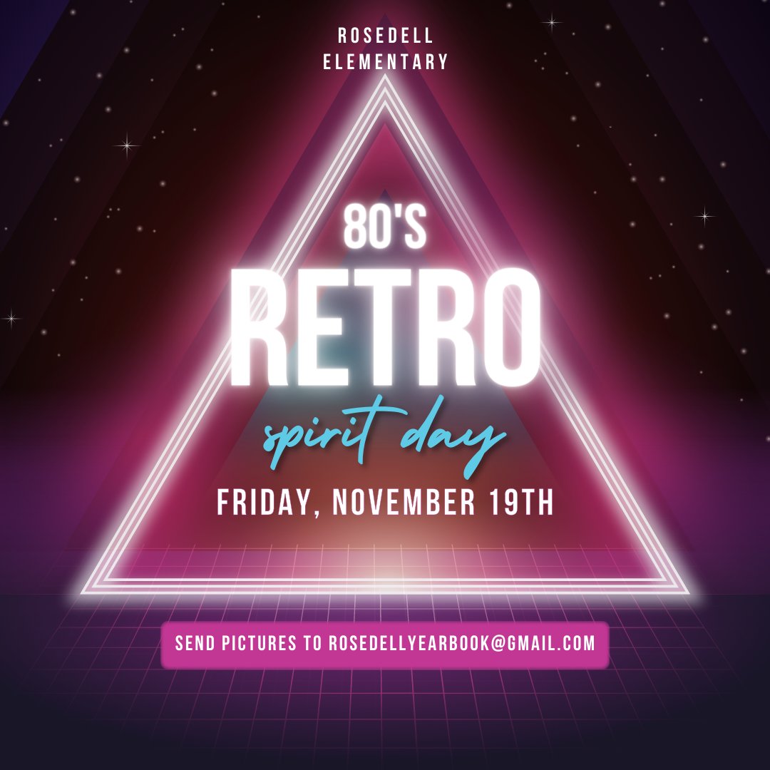 rosedellpta's tweet photo. '80s Day! https://t.co/RrLvl3dz8Z
