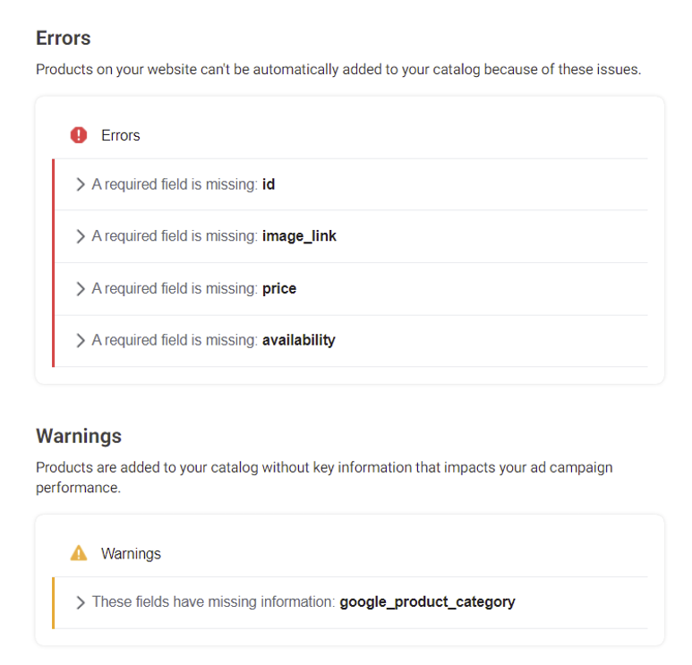 TubeMint's tweet photo. Microdata tags for Facebook Shop, Instagram, and Google Shopping. Debug your product page here 
#Shopify #WooCommerce https://t.co/sU2QG3XCv3