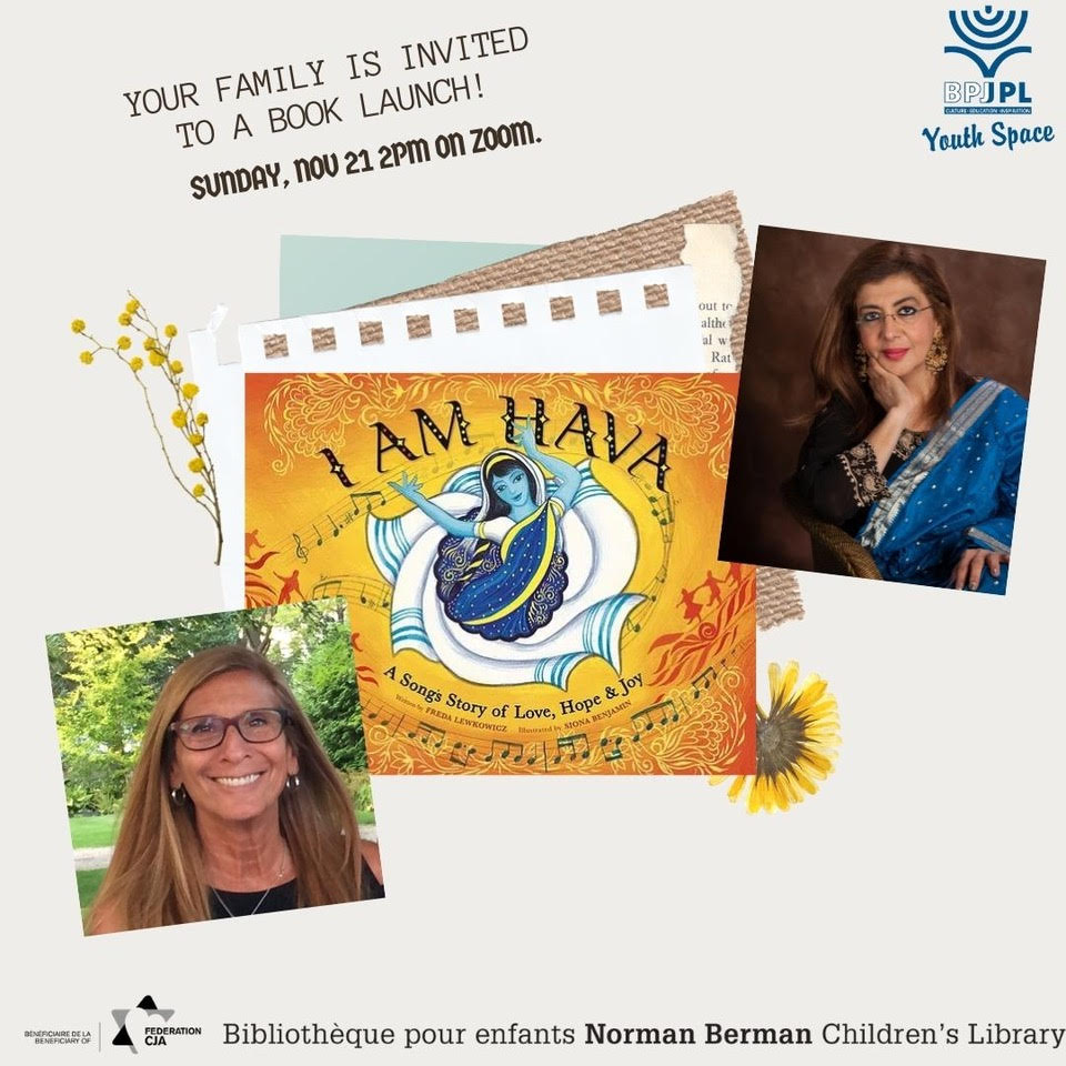 Your family is invited to a book launch of I Am Hava! Learn the story of the world's most famous Jewish song... as told by the song herself! Sunday, November 21, 2021 at 2pm EDT Join us on Zoom: conta.cc/3zvRmOm Meeting ID: 810 4995 3876 Passcode: 437036 #zoom #zoommeeting