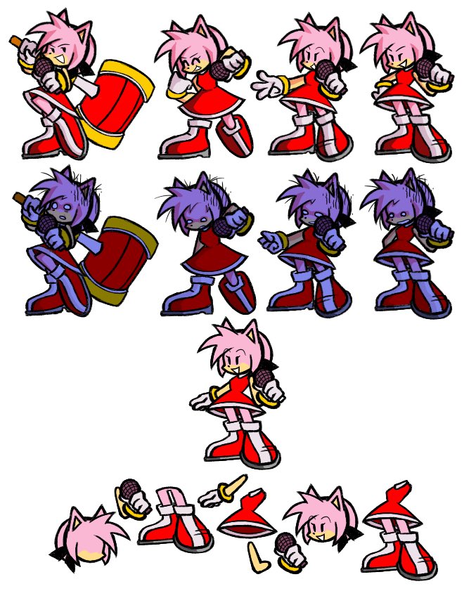 I gotta remake this amy sprite sheet i made back in february
