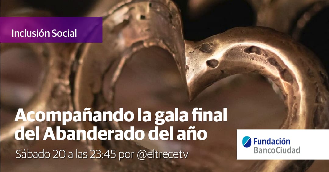 Fundabcociudad's tweet photo. Mañana! No se pierdan la gala de @AbanderadosARG 

Una noche única para descubrir las historias de vida de los 8 #Abanderados y la #JovenAbanderada, personas que dedican sus días a ayudar a los demás con proyectos solidarios increíbles 🤩 https://t.co/JDeYzaPWJz