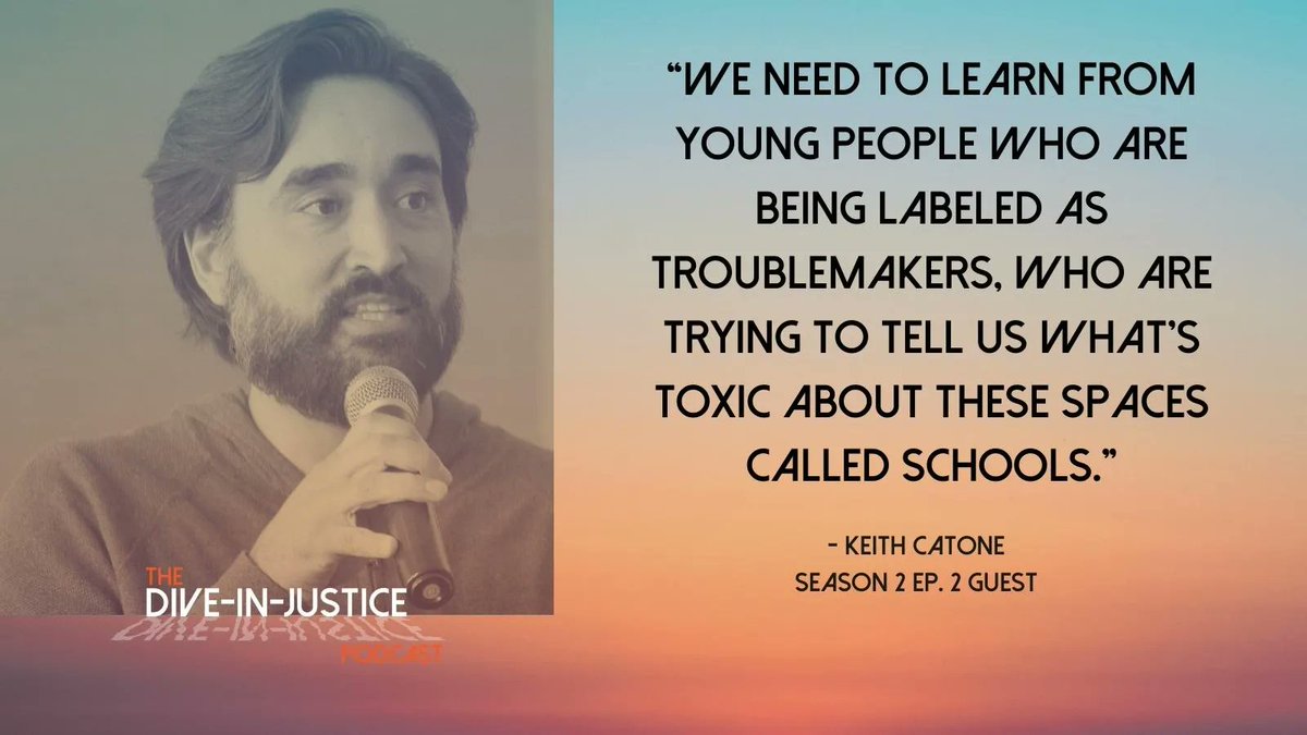 future4learning's tweet photo. Education Ambassadors are on the @DiveInJustice podcast this week! Shadiin Garcia (host) and @CatoneKeith from @CYCLE_RWU. And of course they are talking about deep issues in education equity. Listen here: https://t.co/qB64JZgTfB #DiveInJustice https://t.co/HPtHH2y1Mg