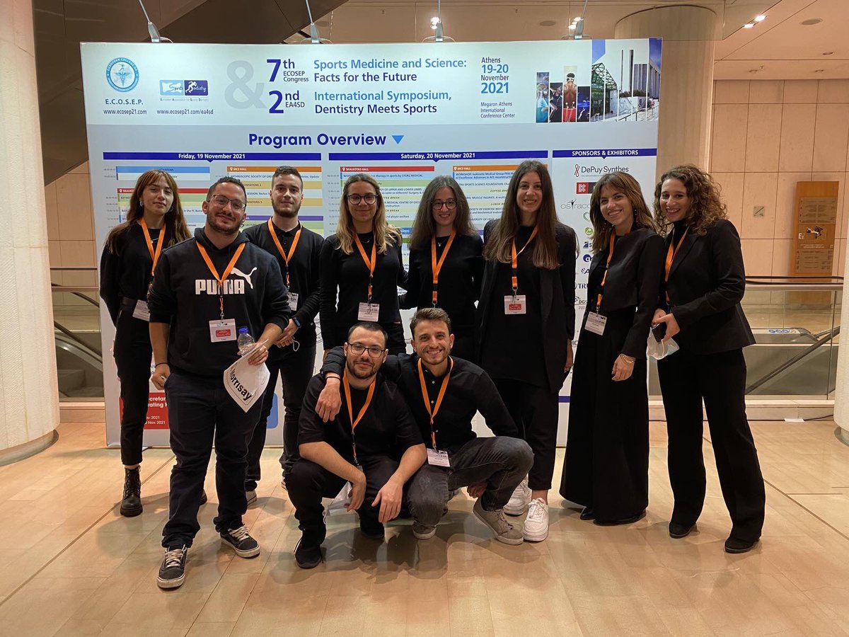 7thEcosep's tweet photo. 🙌Thanks to our volunteers team!🙏🏻#Day1 @AFEAevents 
To View the program, please click here🔗 https://t.co/zHTd3bokKV 
#ecosep2021 #safety #medical #sports_medicine #congress #athens #physiotherapy #afeameetings https://t.co/g7h8qvRtul