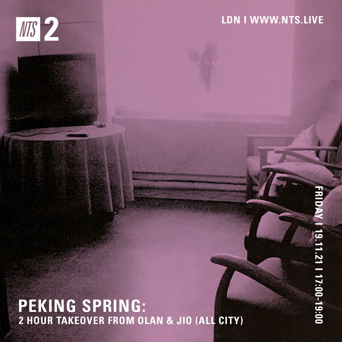 Dublin's <a href="/AllCityRecordSt/">All City Record Store</a> guys come thru on this month's Peking Spring session with @TheJon_k 

Olan in the first hour, <a href="/nevanjio/">jio</a> in the second - stay locked: nts.live/2