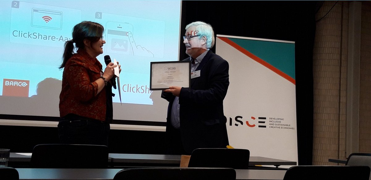 TSEentre's tweet photo. Passing the baton. From President Eddy Laveren To President @UllaHytti Congratulations for both. @ECSB1 #RENTturku #RENT2021 #entrepreneurship @TSEentre @UniTurku https://t.co/KMaji7dLlK
