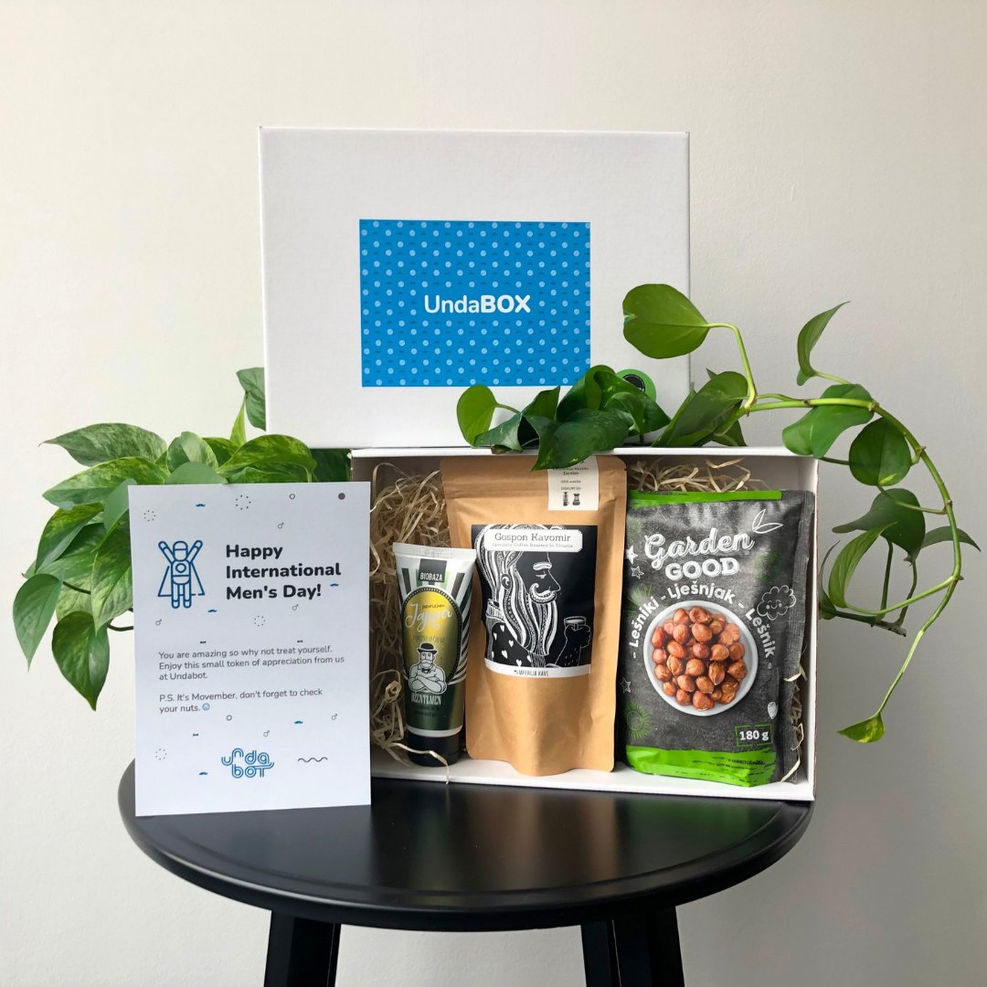 Undabot's tweet photo. Happy International Men's Day! We celebrate all the extraordinary men everywhere 🥳 To show our appreciation we prepared UndaBOX with some fun goodies for the men in our company. How they liked it, see in the pictures below.👇
#InternationalMensDay #InternationalMensDay2021 https://t.co/cGKS55YKKW