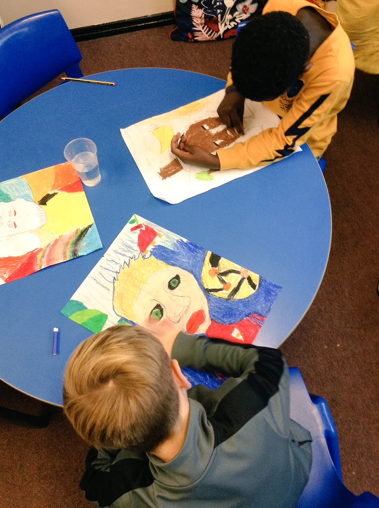 svdp_school's tweet photo. Year 3 Hildegard have been working hard on their self portraits. We have been looking at the work of Frida Kahlo, who influenced our pictures. They are going up in our class gallery to remind us that 'we are all Gods work of art'.
#svdepART #selfportaits #fridakahlo https://t.co/GHbC0P3xBh