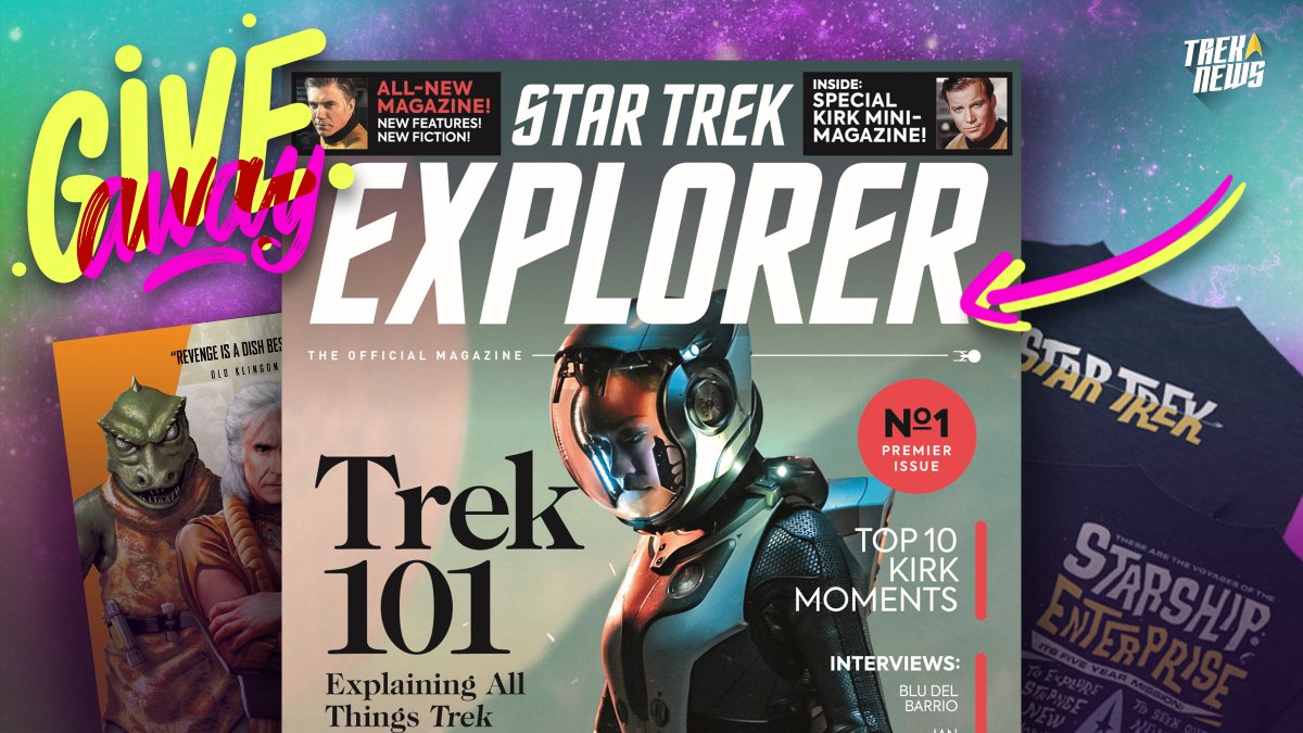 treknews's tweet photo. 🚨 RED ALERT! 🚨

We're giving away a STAR TREK: EXPLORER prize pack that includes a 1-year subscription, a Star Trek t-shirt &amp; the Villains book!

To enter:
1. Follow @TrekNewsNet
2. Retweet this tweet
3. To double your chances, tag a friend below who loves #StarTrek.

#giveaway https://t.co/uKX9oozx7U
