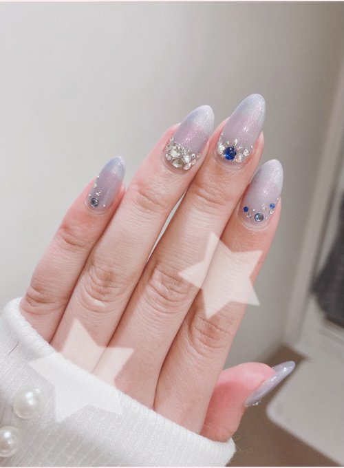 雪っぽくブルーにした!可愛いぞ(*'-`)❄️ 