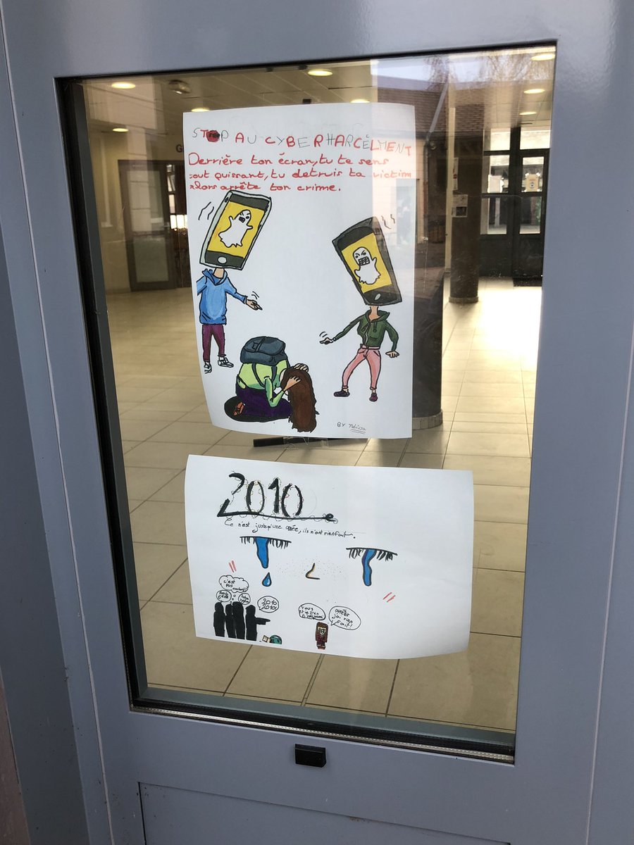 Bravo aux élèves du collège Émile Zola de Vernouillet pour leurs réalisations d’affiches #NonAuHarcèlement