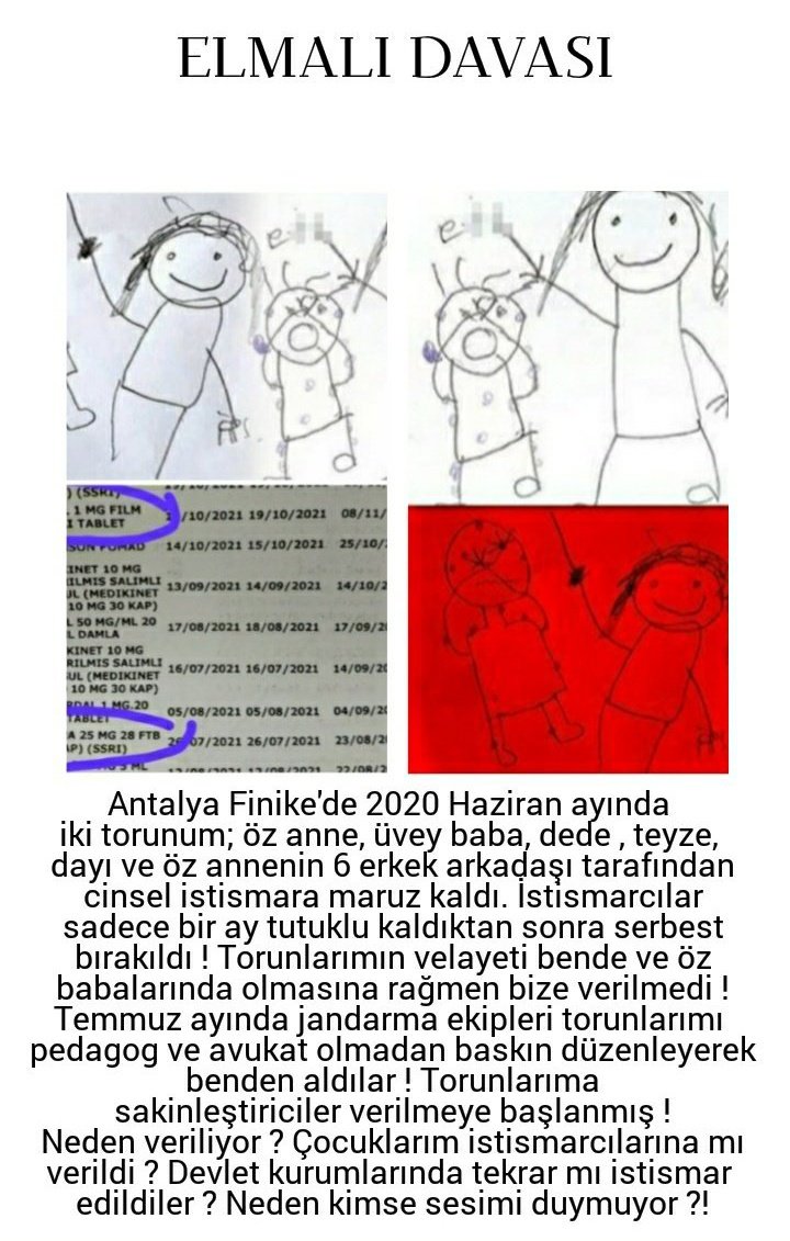 Tecavüz cinsel istismar pedofoli insanı ahlaklara aykırı olan herşey bu davada ve beraat de bu davada nasıl bir sistem 
Çocuklarida kaybettiniz çıkarın çocukları çocuklar nerede !!!
#elmalıdavası