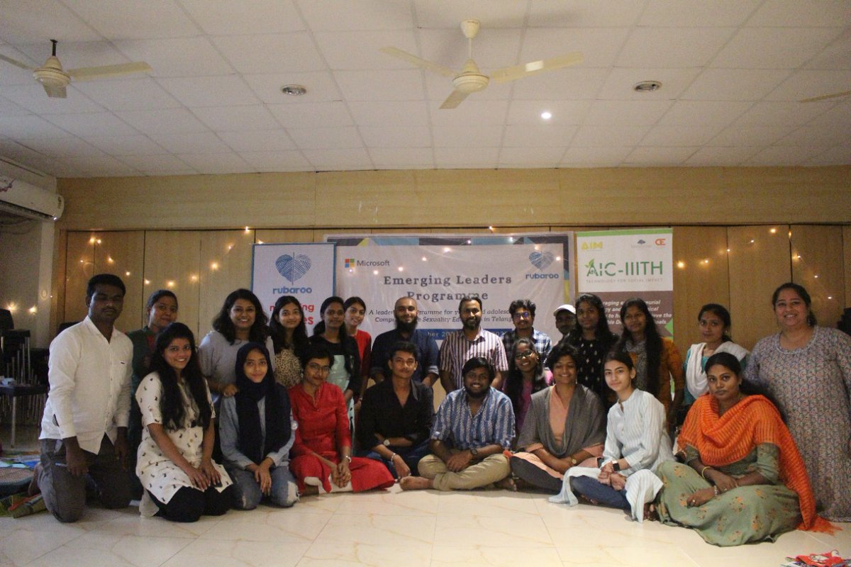 RubarooHyd's tweet photo. It is so important to invest in young people as changemakers to build stronger and resilient communities in the world. Promoting the #SDG5 #SDG17 . Thank you @Microsoft @IiithAic for partnering for #TheGoals #ComprehensiveSexualityEducation #EndEarlyChildMarriage #againstGBV https://t.co/ZVK7CS4rvU