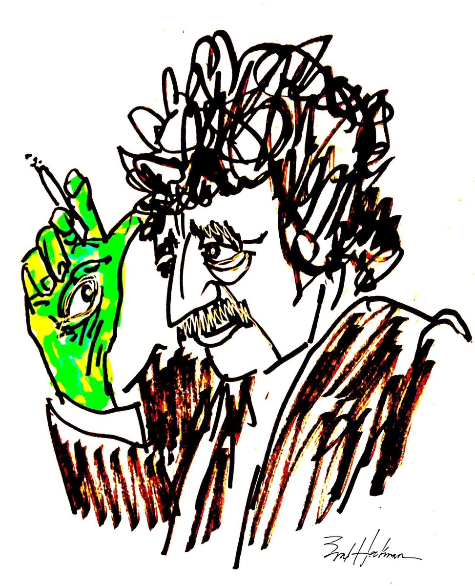heckman_brad's tweet image. Eager to see #UnstuckInTime, the #KurtVonnegut #documentary.

#KurtVonnegutJr #writer #author #novelist #tralfamadore #tralfamadorian #caricature #cartoon #soitgoes *