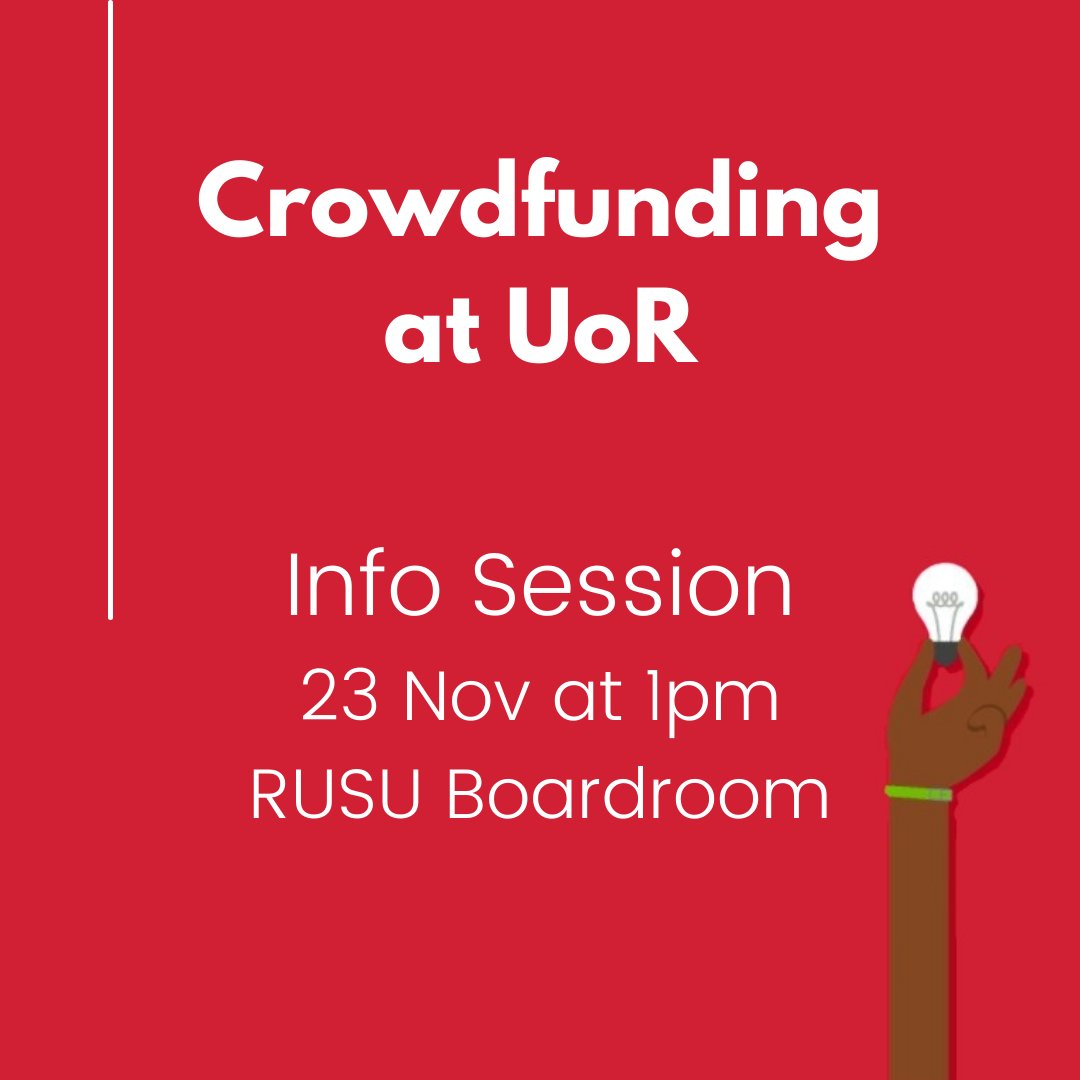 GivingToReading's tweet photo. Your project can get match-funded up to £750. Your project only needs to be beneficial for either the University, student body, or local community.
Register your interest here:  https://t.co/TTcAlFNytX 

Instagram: https://t.co/R9fH2xzVBE
Email: crowdfunding@reading.ac.uk https://t.co/Y0qlW6QWdA