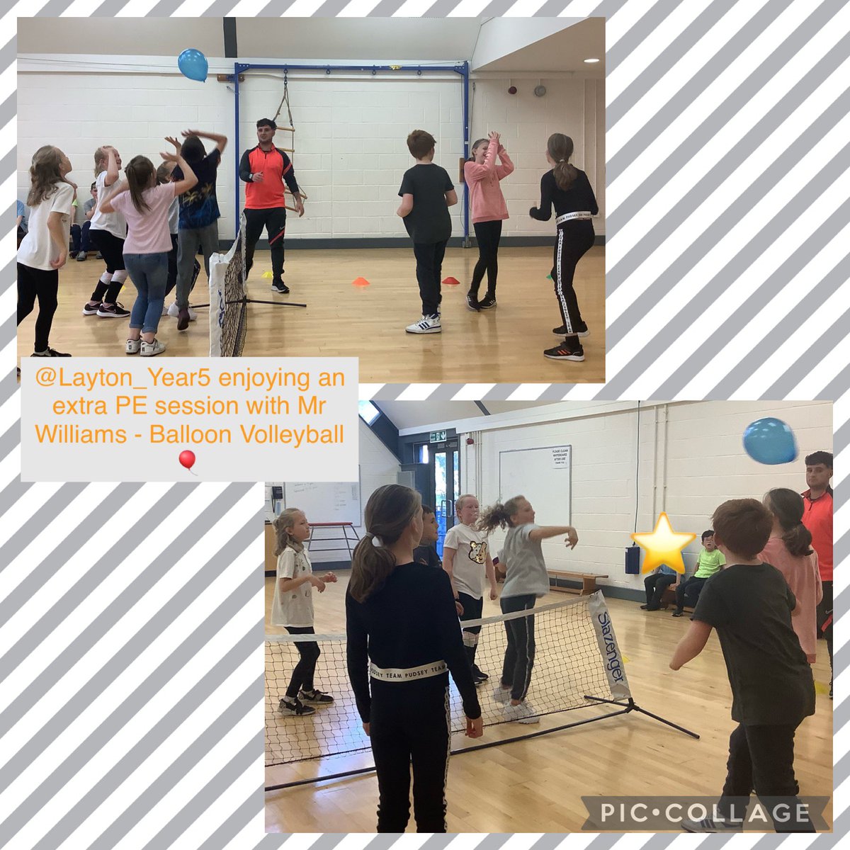 Layton_Year5 (@layton_year5) on Twitter photo Happy Friday everyone! Whilst the rest of <a href="/Layton_Year5/">Layton_Year5</a> are swimming, these lucky children get an extra P.E session with Mr Williams!🎈#GrowingGreatMindsTogether <a href="/MrsPoole93/">Lauren Poole</a> <a href="/MrsGladwin11/">Christine Gladwin</a> <a href="/MissJBunce/">Jemma Bunce</a> <a href="/barlow_shanice/">Shanice Barlow</a> <a href="/misslaw_lsa/">MissLaw_LSA</a> Happy Friday everyone! Whilst the rest of <a href="/Layton_Year5/">Layton_Year5</a> are swimming, these lucky children get an extra P.E session with Mr Williams!🎈#GrowingGreatMindsTogether <a href="/MrsPoole93/">Lauren Poole</a> <a href="/MrsGladwin11/">Christine Gladwin</a> <a href="/MissJBunce/">Jemma Bunce</a> <a href="/barlow_shanice/">Shanice Barlow</a> <a href="/misslaw_lsa/">MissLaw_LSA</a>