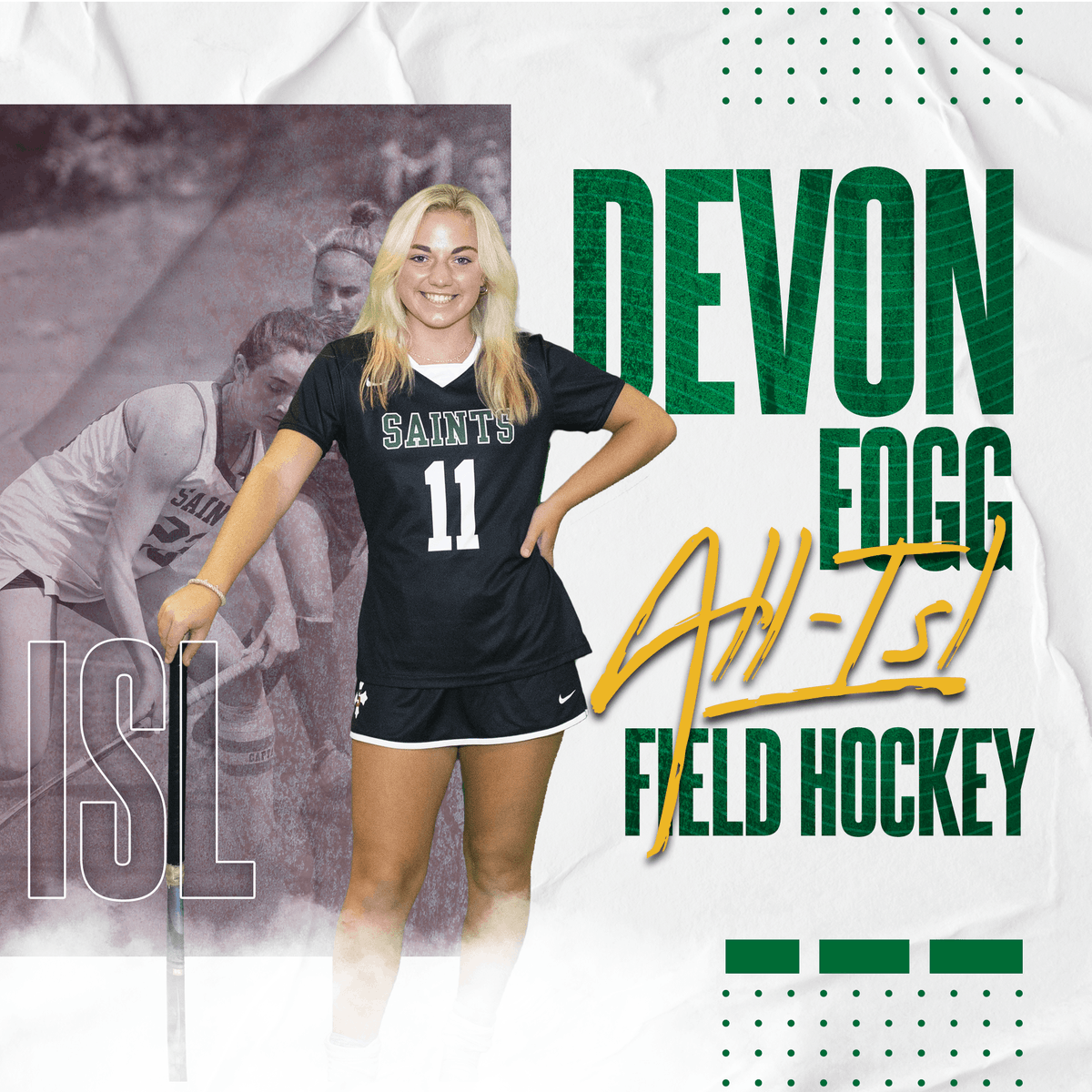 SSSAS_Athletics's tweet photo. SHOUT OUT! ALL-ISL! Congrats to Devon Fogg for being named to the All Conference team in Field Hockey!
#onesaint | #saintsfieldhockey | #allisl https://t.co/2IY1VQnSmG