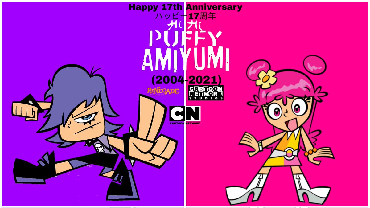 Happy 17th Anniversary Hi Hi Puffy AmiYumi!

🇯🇵 ハッピー17周年HiHi Puffy AmiYumi!

#hihipuffyamiyumi #samregister #CartoonNetwork #renegadeanimation